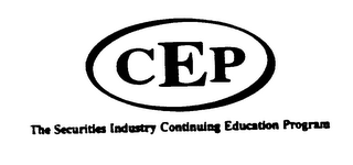 CEP THE SECURITIES INDUSTRY CONTINUING EDUCATION PROGRAM logo