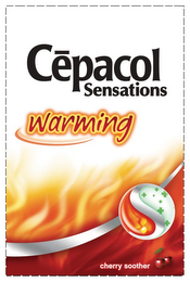 CEPACOL SENSATIONS WARMING CHERRY SOOTHER logo