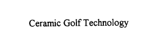 CERAMIC GOLF TECHNOLOGY logo