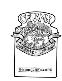 CERAMIX COUNTRY LIVING DISTINCTIVELY CRAFTED logo