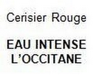 CERISIER ROUGE EAU INTENSE L'OCCITANE logo