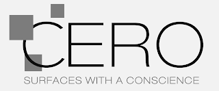 CERO SURFACES WITH A CONSCIENCE logo