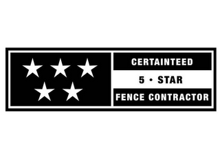 CERTAINTEED 5 · STAR FENCE CONTRACTOR logo