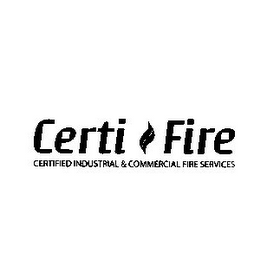 CERTI FIRE CERTIFIED INDUSTRIAL & COMMERCIAL FIRE SERVICES logo
