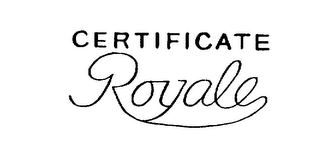 CERTIFICATE ROYALE logo