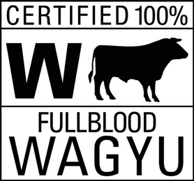 CERTIFIED 100% W FULLBLOOD WAGYU logo