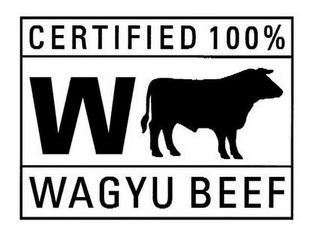 CERTIFIED 100% W WAGYU BEEF logo