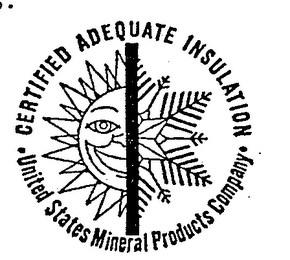 CERTIFIED ADEQUATE INSULATION UNITED STATES MINERAL PRODUCTS COMPANY logo