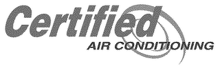 CERTIFIED AIR CONDITIONING logo