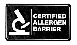 CERTIFIED ALLERGEN BARRIER logo