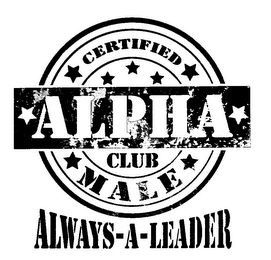 CERTIFIED ALPHA MALE CLUB ALWAYS-A-LEADER logo