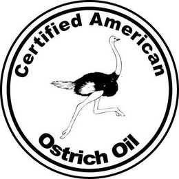 CERTIFIED AMERICAN OSTRICH OIL logo