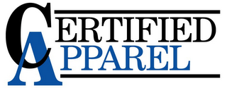 CERTIFIED APPAREL logo