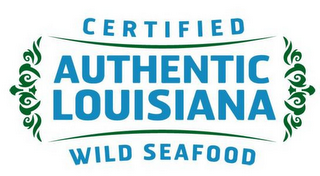 CERTIFIED AUTHENTIC LOUISIANA WILD SEAFOOD logo