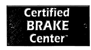 CERTIFIED BRAKE CENTER logo