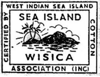 CERTIFIED BY WEST INDIAN SEA ISLAND COTTON ASSOCIATION (INC) SEA ISLAND WISICA logo