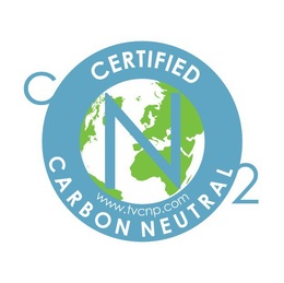 CERTIFIED CARBON NEUTRAL C O 2 N WWW.TVCNP.COM logo