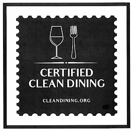 CERTIFIED CLEAN DINING CLEANDINING.ORG logo