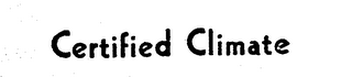 CERTIFIED CLIMATE logo