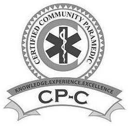CERTIFIED COMMUNITY PARAMEDIC KNOWLEDGE.EXPERIENCE.EXCELLENCE CP-C logo