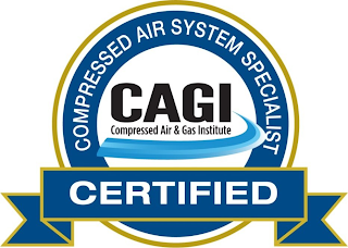 CERTIFIED COMPRESSED AIR SYSTEM SPECIALIST CAGI COMPRESSED AIR & GAS INSTITUTE logo