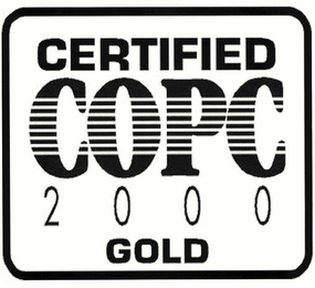 CERTIFIED COPC 2000 GOLD
