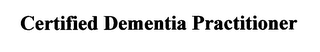 CERTIFIED DEMENTIA PRACTITIONER logo