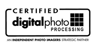 CERTIFIED DIGITAL PHOTO PROCESSING AN INDEPENDENT PHOTO IMAGERS STRATEGIC PARTNER logo
