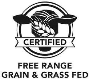 CERTIFIED FREE RANGE GRAIN & GRASS FED logo