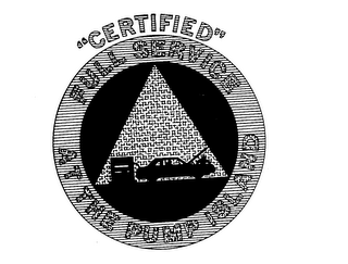 "CERTIFIED" FULL SERVICE AT THE PUMP ISLAND logo