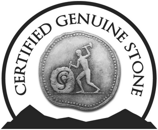 CERTIFIED GENUINE STONE, G, S logo