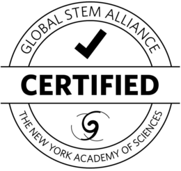 CERTIFIED GLOBAL STEM ALLIANCE THE NEW YORK ACADEMY OF SCIENCES logo