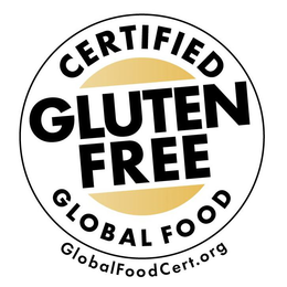 CERTIFIED GLUTEN FREE GLOBAL FOOD GLOBALFOODCERT.ORG logo