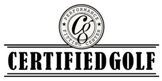 CERTIFIED GOLF PERFORMANCE FITTING CENTER CG logo