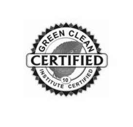 CERTIFIED GREEN CLEAN 10 INSTITUTE CERTIFIED logo