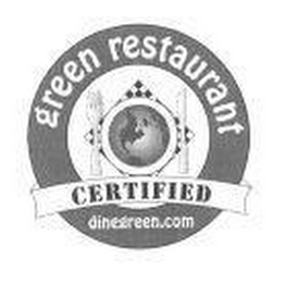 CERTIFIED GREEN RESTAURANT DINEGREEN.COM logo
