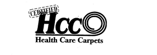CERTIFIED HCC HEALTH CARE CARPETS logo