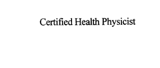 CERTIFIED HEALTH PHYSICIST logo