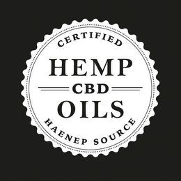 CERTIFIED HEMP CBD OILS HAENEP SOURCE logo