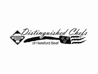 CERTIFIED HEREFORD BEEF DISTINGUISHED CHEFS OF HEREFORD BEEF logo