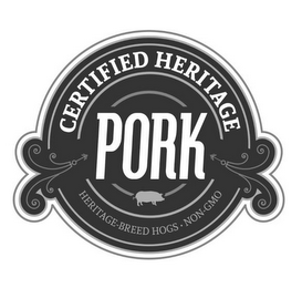 CERTIFIED HERITAGE PORK HERITAGE-BREED HOGS NON-GMO logo