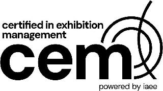 CERTIFIED IN EXHIBITION MANAGEMENT CEM POWERED BY IAEE logo