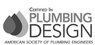 CERTIFIED IN PLUMBING DESIGN AMERICAN SOCIETY OF PLUMBING ENGINEERS logo