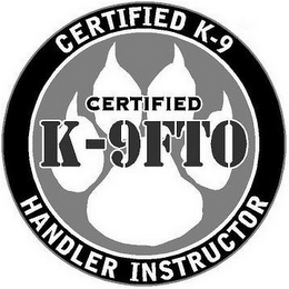 CERTIFIED K-9FTO CERTIFIED K-9 HANDLER INSTRUCTOR logo