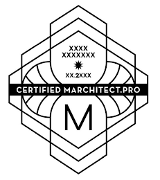 CERTIFIED MARCHITECT.PRO M XXXX XXXXXXX XX.2XXX logo