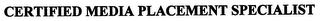 CERTIFIED MEDIA PLACEMENT SPECIALIST logo