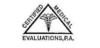 CERTIFIED MEDICAL EVALUATIONS, P.A. logo