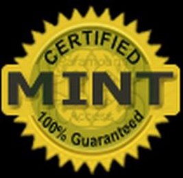 CERTIFIED MINT 100% GUARANTEED logo