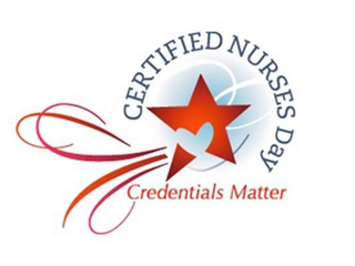 CERTIFIED NURSES DAY CREDENTIALS MATTER logo