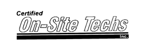 CERTIFIED ON-SITE TECHS INC. logo